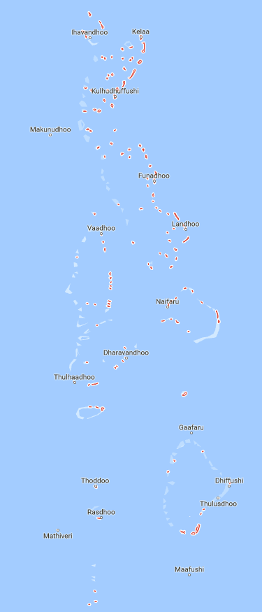 Dove si trovano le Maldive Mappa Maldive
