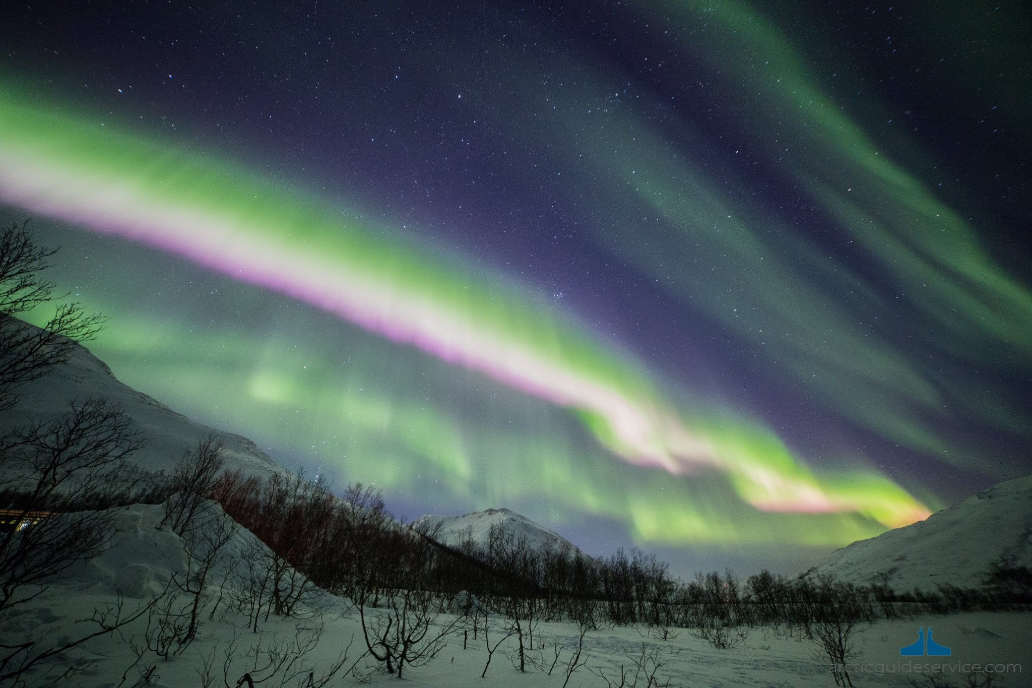 Aurora boreale in norvegia