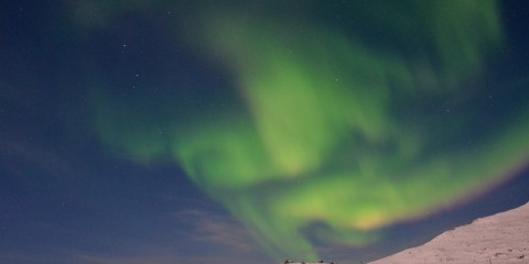 Aurora boreale in Norvegia