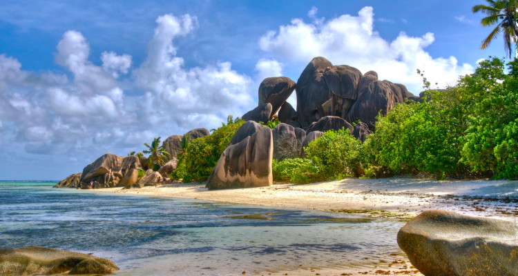 Spiaggia delle Seychelles